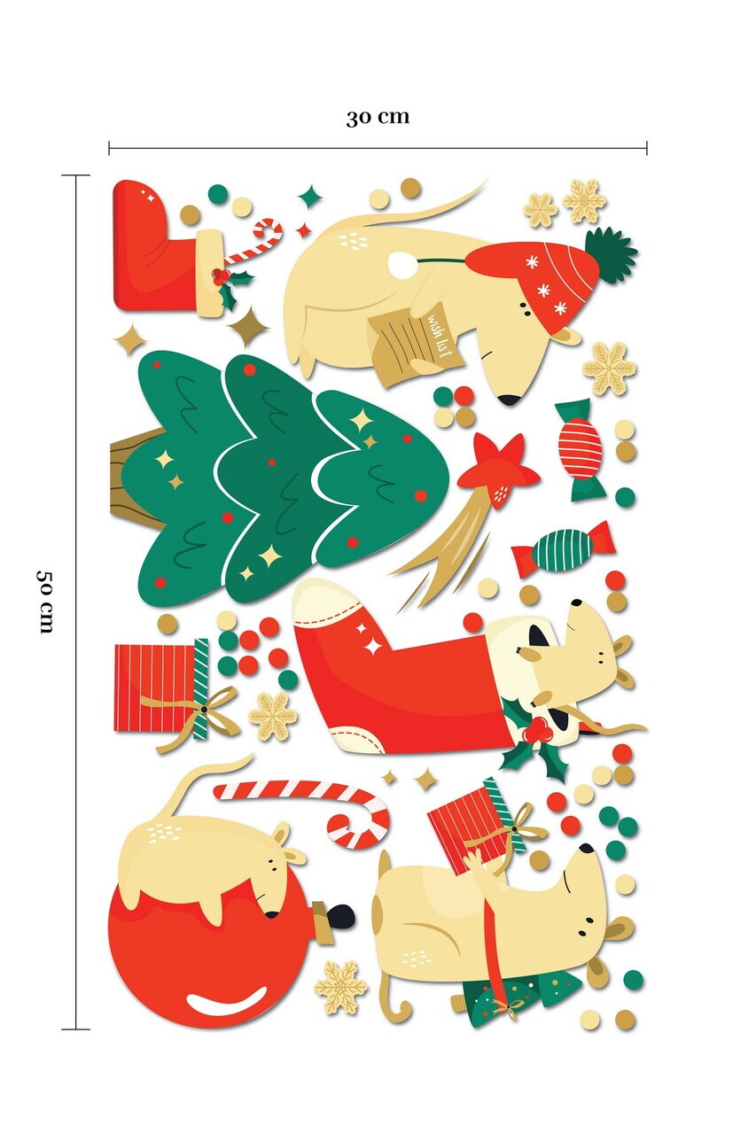 Sticker decorativ, 309014, 30 x 50 cm, Multicolor — imaginea 3