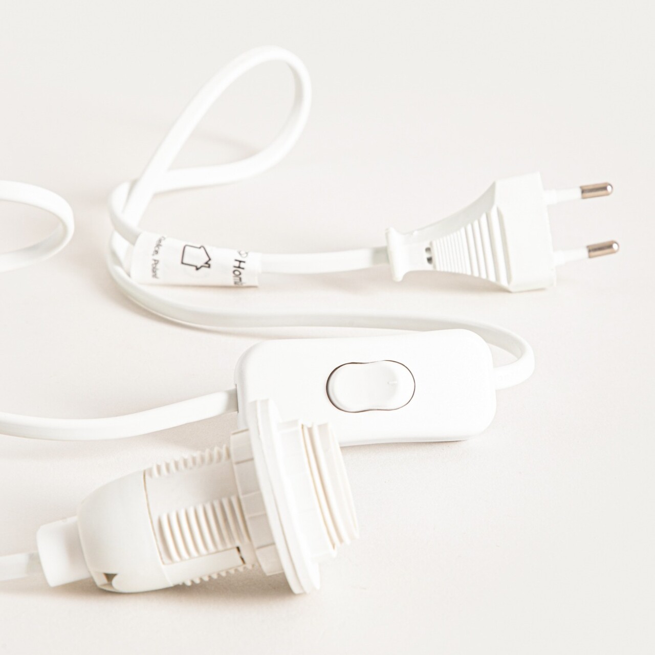 Lampa de masa Galla, Homla, 27x38 cm, hartie, ecru