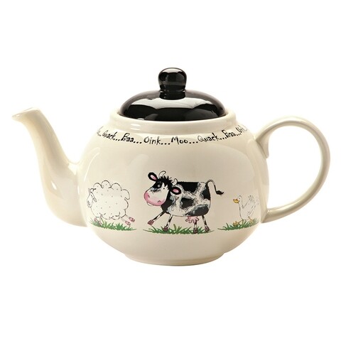 Ceainic home farm, 1.1 l, 23.2 x 14.4 x 14.8 cm, ceramica, multicolor