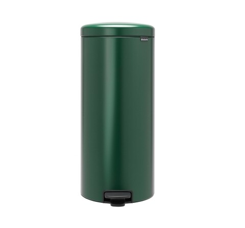 Cos de gunoi cu pedala, Brabantia, Icon Pine Green, 30 L, inox, verde