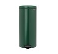Cos de gunoi cu pedala, Brabantia, Icon Pine Green, 30 L, inox, verde