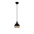 Set lampa si lustra, Opviq, 892OPV9106, Metal, Negru/Cupru