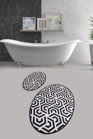 Set covoraș de baie (2 bucăți), chilai, line djt, micropoliamida, multicolor