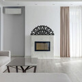 Decoratiune de perete, Venno, metal, 160 x 65 cm, negru