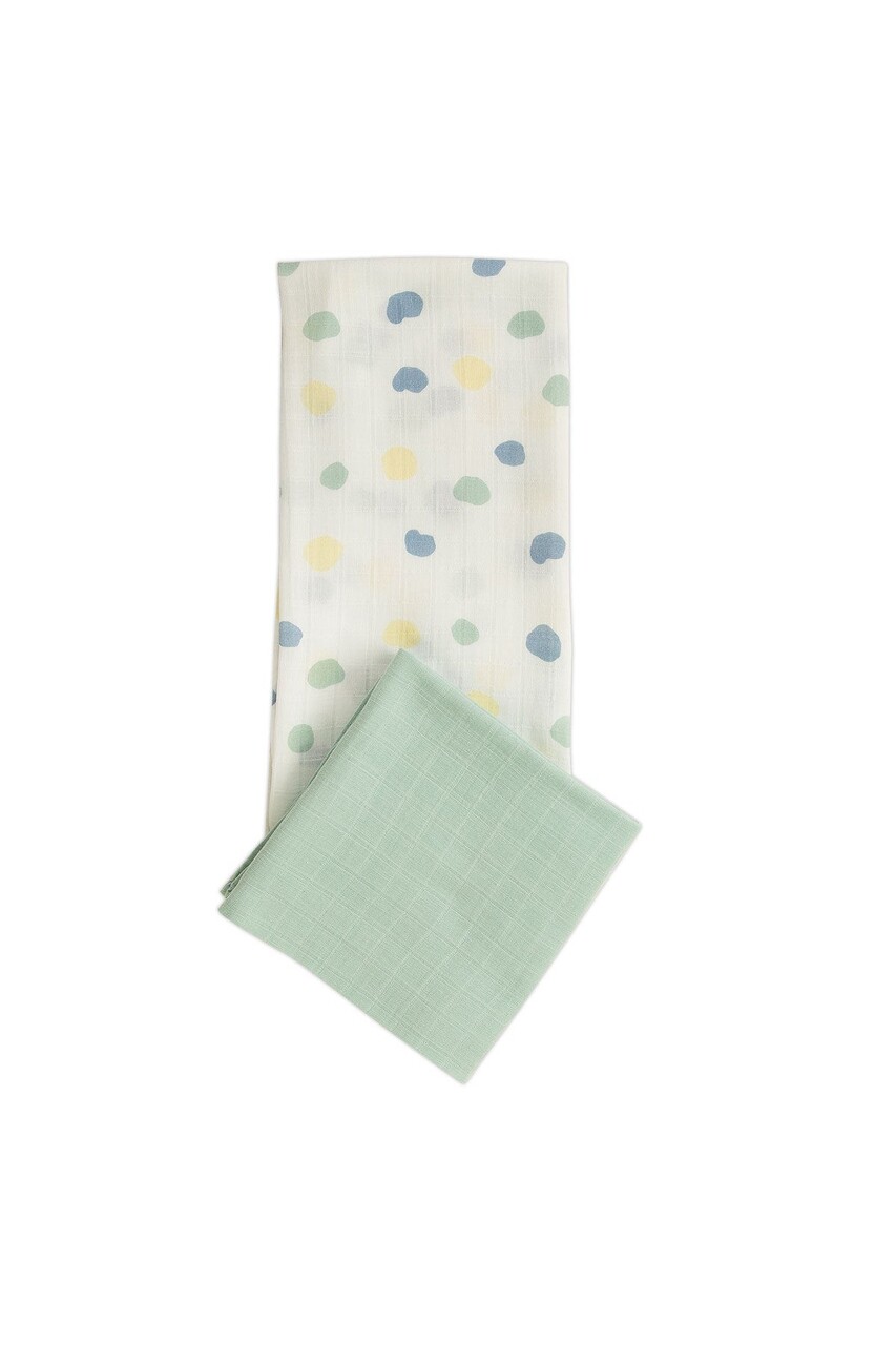 Set prosoape pentru bebeluși, JR Mori, M000008120, Bumbac, Verde
