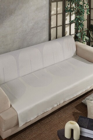 Cuvertura de pat, Esta - Light Grey, Viaden, Bumbac reciclat
