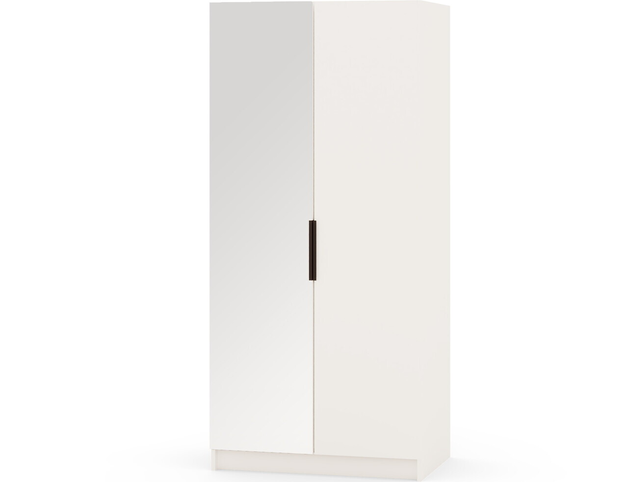 Dulap pentru haine cu oglinda ELTAP, WM1-SZA100, Mirtillo, 100x60x216 cm, PAL laminat, alb — imaginea 6