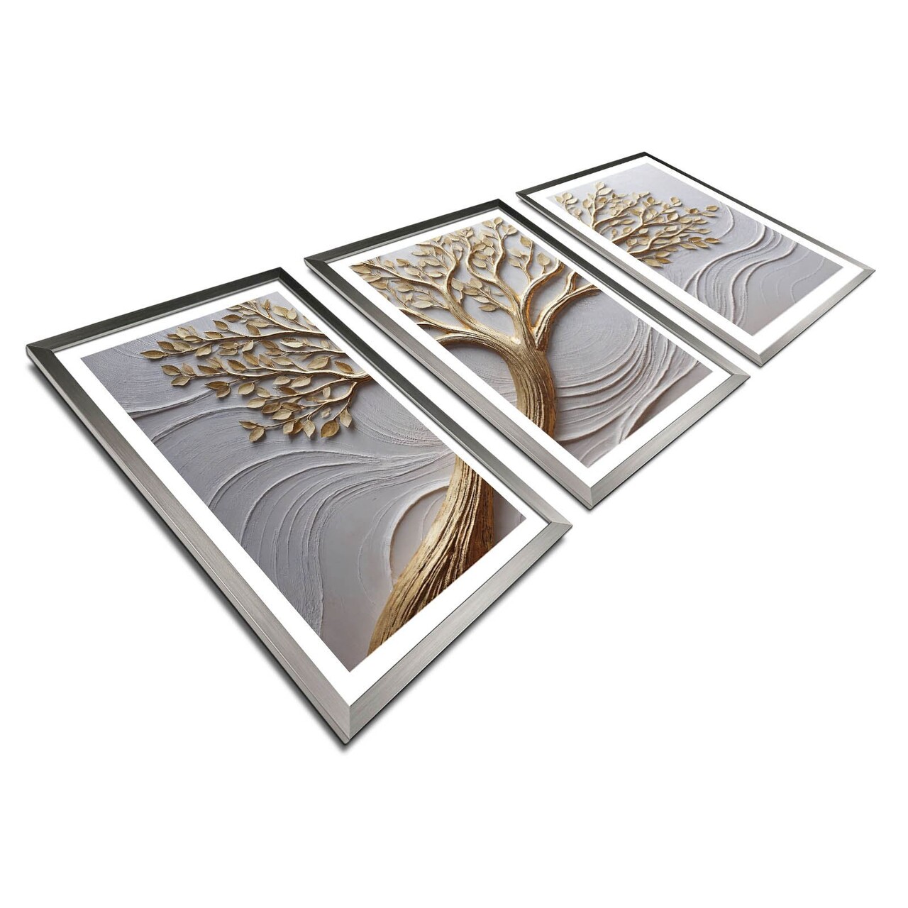 Set 3 tablouri decorative, 3Pantct-023, Cadru: 100% LEMN (Grosime: 1,9 cm), Multicolor - view 3
