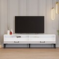 Comoda TV, Hommy Craft, Istanbul 2, 180x35x47 cm, PAL, Alb