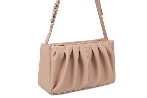 Geanta juicy couture 139, 27x10x15 cm, piele ecologica, camel