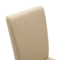 Scaun Ditta, Pakoworld, 45x58x96 cm, piele ecologica/lemn masiv de fag, ecru/sonoma