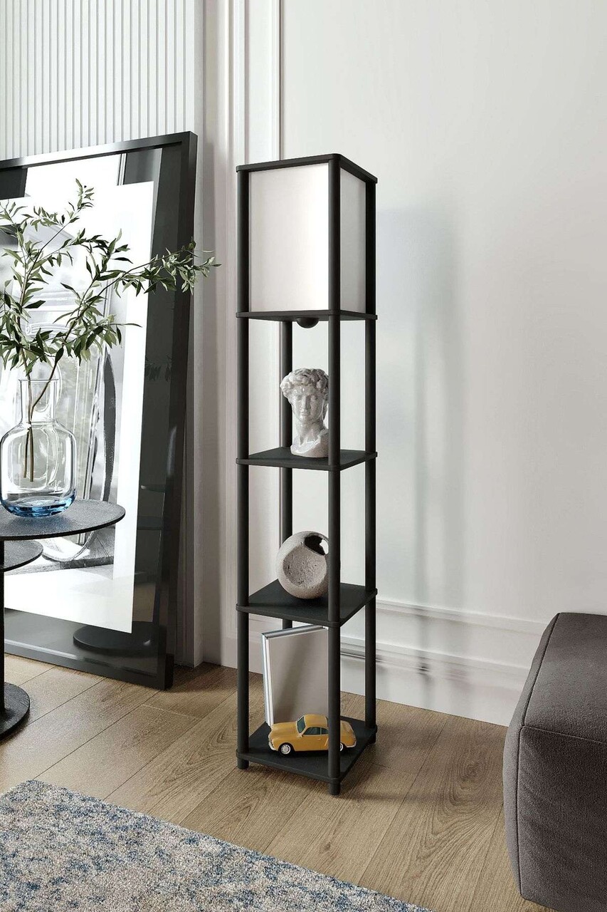 Lampadar, L'essentiel Maison, 666PTR1138, Negru - view 4