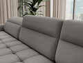 Coltar extensibil stanga 4 locuri ELTAP, LT-04RAQ, Berrto, 306x165x100 cm, lemn/poliester, gri inchis
