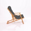 Set masa si scaune de gradina, Meya Dekor, My007, Lemn de fag, Gri / Natural