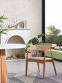 Set masă și scaune (6 piese), Fairfax, Soho, Alb / Natural