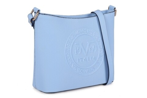 Geanta, 19V69 Italia, 669ITA1221, 20 x 23 x 10 cm, piele ecologica, bleu