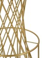 Masa de bar Tower, Mauro Ferretti, 70x103 cm, fier/sticla, auriu/negru
