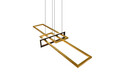 Lustra Salinas, TRIO, 110x40x150 cm, 34W, 1x SMD, metal, bronz mat/negru
