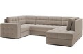 Coltar extensibil dreapta 5 locuri ELTAP, RT-18SO, Blewett, 299x198x82 cm, lemn/poliester, bej inchis