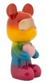 Figurina /sculptura decorativa Rainbow Standing Teddy, Mauro Ferretti, 22.5x17.5x42.5 cm, polirasina, multicolor