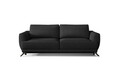 Canapea extensibila 3 locuri ELTAP, Meg06, Megis, 242x95x90 cm, lemn/poliester, negru
