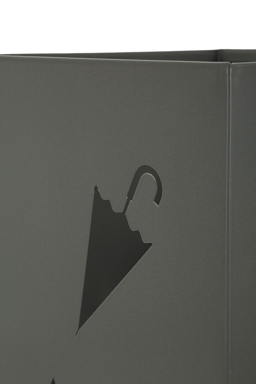 Suport pentru umbrele, Mauro Ferretti, Holder -B, 19x19x48 cm, metal, gri - imagine 2