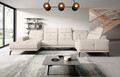 Coltar dreapta 6 locuri ELTAP, RT-33SOF, Neviro, 350x201x77 cm, lemn/poliester, bej deschis