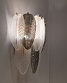 Aplica de perete Leafy, Mauro Ferretti, 3 x E14, 20W, 24x25x29 cm, sticla/fier, multicolor