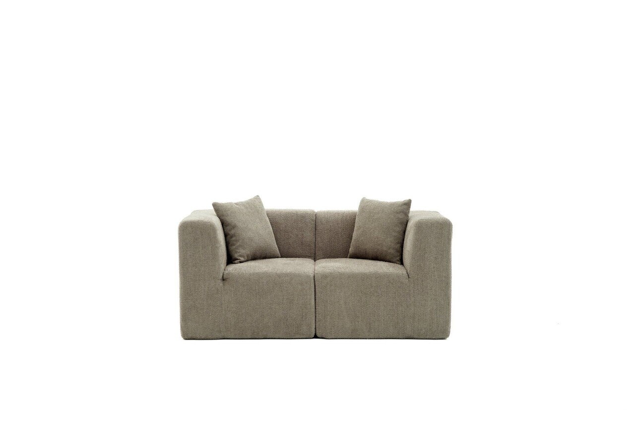 Canapea 2 locuri, Atelier del Sofa, 613LFS1123, Gri — imaginea 3
