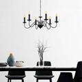 Lustra, Fulgor, 942FLG1306, Metal, Negru/Maro antic