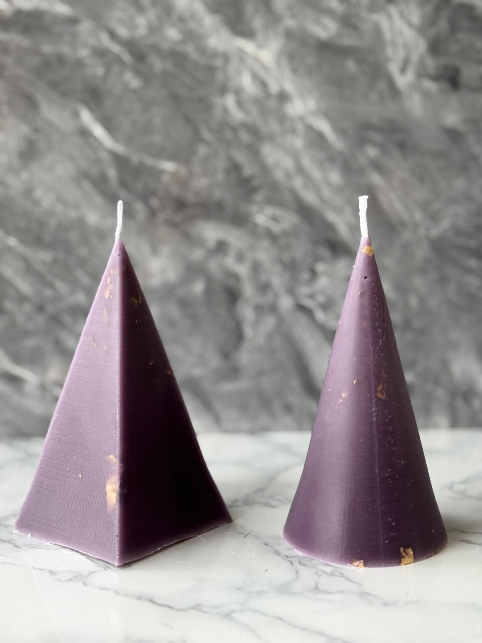 Set de lumanari, Glamour Candle 17M, 100% SOIA, Mov - view 2