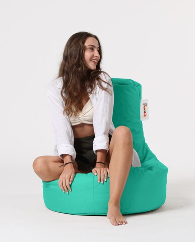Fotoliu puf, Bean Bag, Ferndale Lina, 70 x 80 cm, poliester impermeabil, turcoaz Bag imagine model 2022