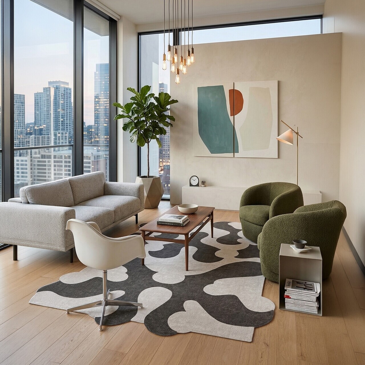 Covor, Fr354, 80x300 cm, Maro — imaginea 2