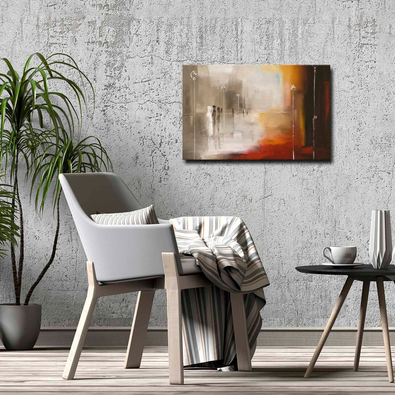 Tablou decorativ, 4570ABSC, Lemn, Multicolor - view 2