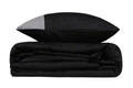 Lenjerie de pat dubla King (FR), Plain - Black, Grey, Cutie de bumbac, Bumbac Ranforce