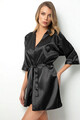 Halat de casa, 995MRE1169 - L/XL, Miorre, Poliester, Negru