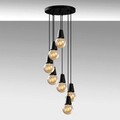Lustra, Tatum, 584TTM1493, Metal, Negru
