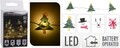 Ghirlanda luminoasa Xmas Snowman, 195 cm, 40 LED-uri, multicolor