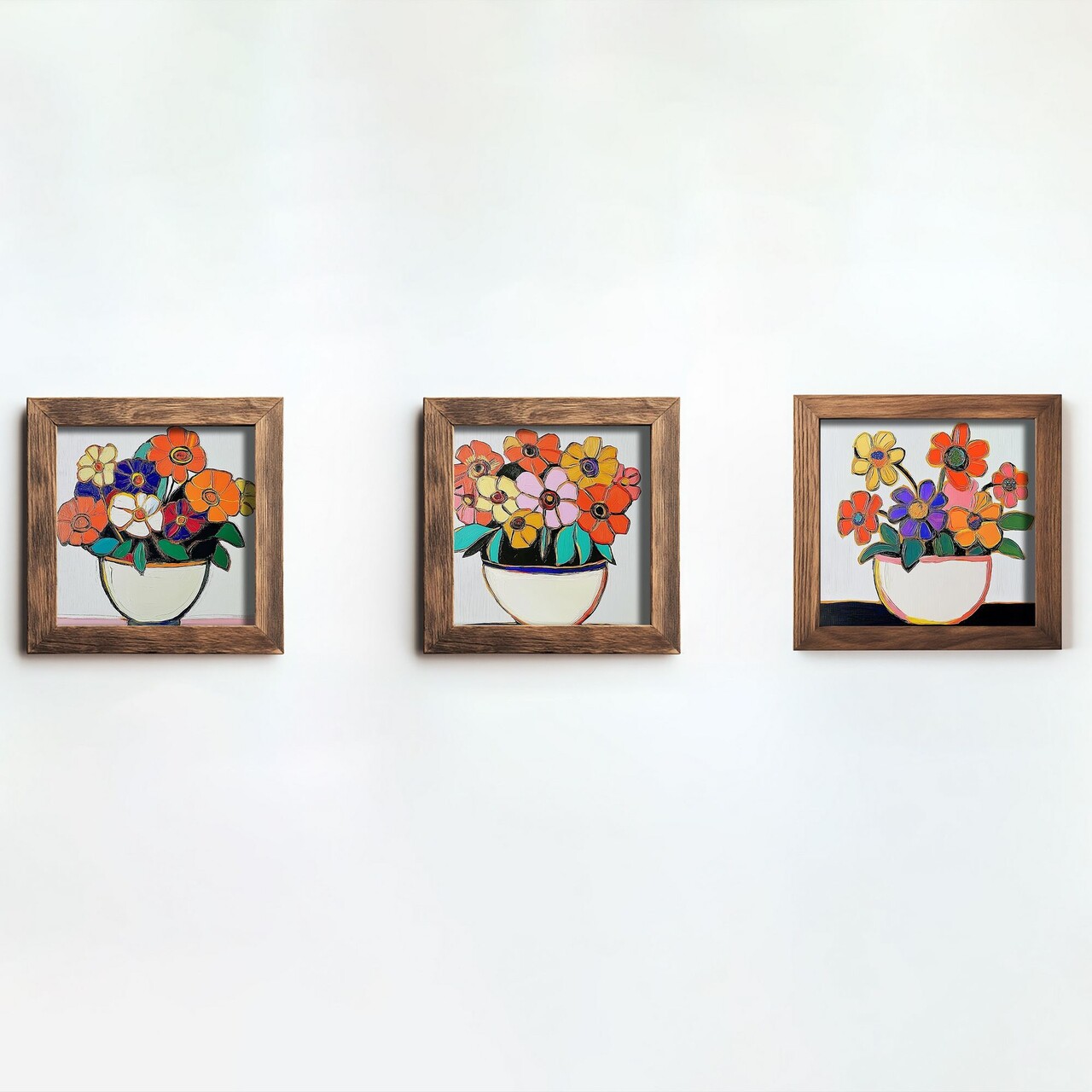 Set 3 tablouri decorative UKZM065 Imprimat UV Multicolor