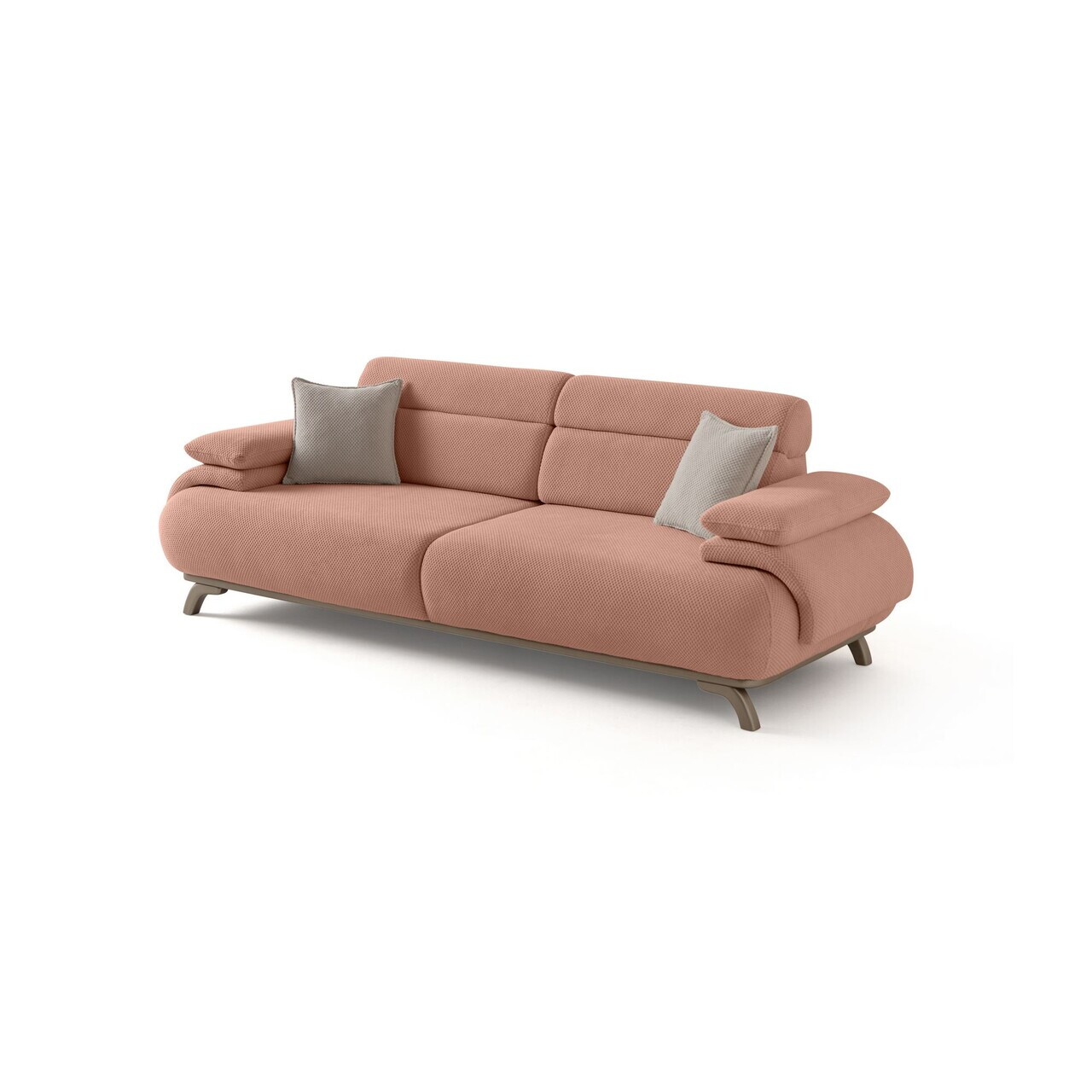 Canapea 3 locuri, Atelier del Sofa, 752EST1142, Lemn de carpen/PAL melaminat, Roz pudra - view 9