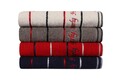 Set 4 prosoape 407, Beverly Hills Polo Club, 50x90 cm, bumbac, albastru/alb/rosu/gri