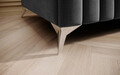 Bancheta, ELTAP, PU-LAU-05NU, Laurence, 132x64x36 cm, poliester, gri inchis