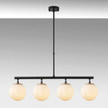 Lustra, Fulgor, 942FLG1190, Metal, Negru / Auriu / Alb