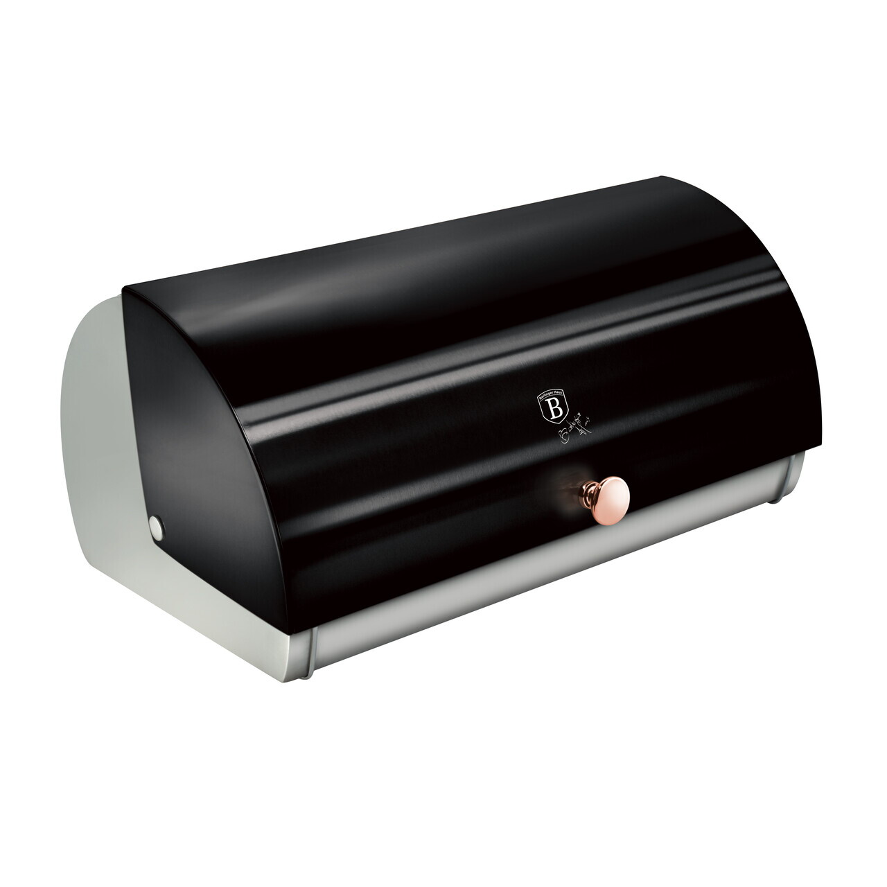 Cutie pentru paine Berlinger Haus, Black Rose, 38.5x28x18.5 cm, inox, negru/argintiu - view 2