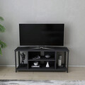 Comoda TV, Retricy, Rinaldo, 120x35x50.8 cm, PAL, Negru / Antracit