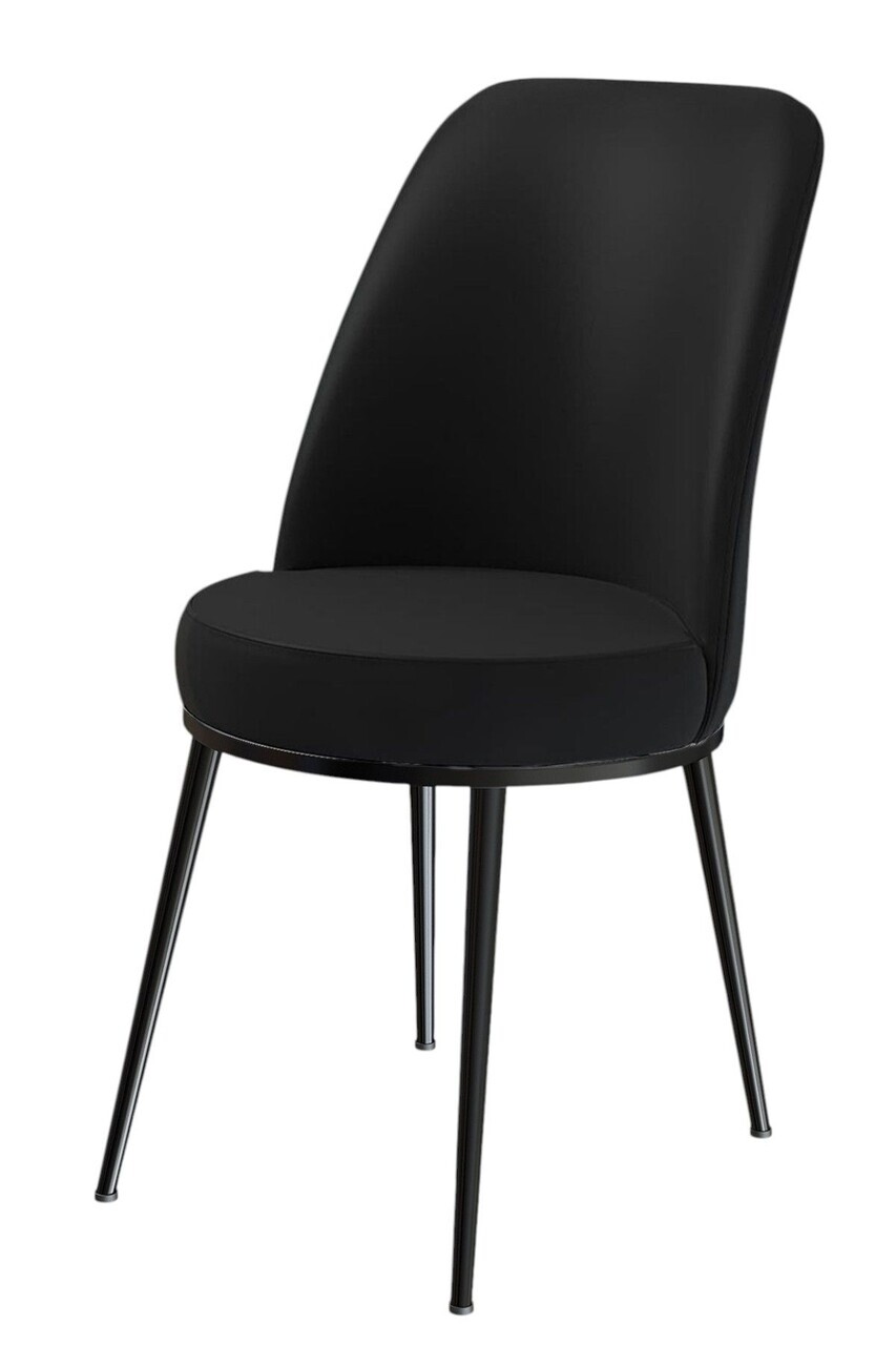 Set scaune 2 piese, Hanah Home, Dexa, Negru — imaginea 2