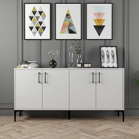 Consola, hommy craft, kiev 160, 160x78x35 cm, alb