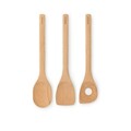 Set 3 ustensile de bucatarie, Brabantia, Profile, 33.5x7x3.7 cm, lemn, natural