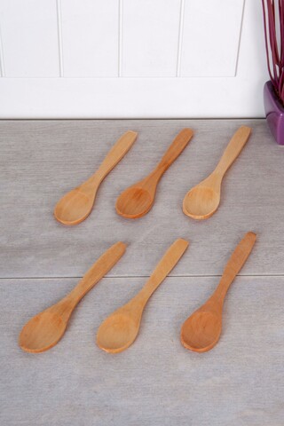 Set 6 linguri pentru supa mit-1703-91, rowe, 13 cm, lemn