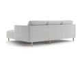 Coltar dreapta 3 locuri, Eden, Micadoni, 250x150x90 cm, tesatura structurata, gri deschis melanj